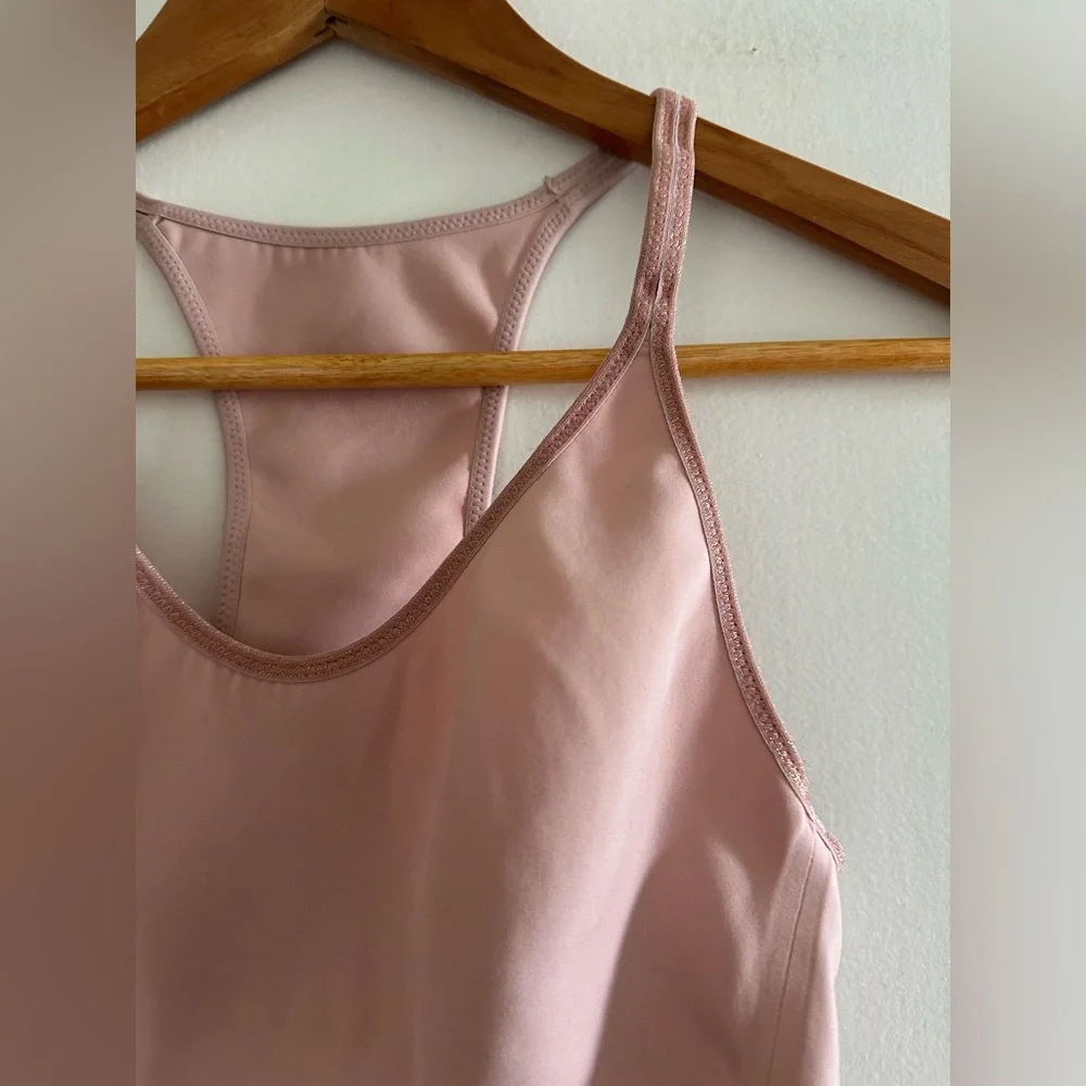 Aerie Light Pink Sparkle Trim Seamless Racerback Bralette size Small EUC - Picture 2 of 5